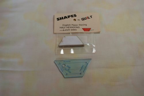 A 1 inch SIDE ACRYLIC HALF HEXAGON