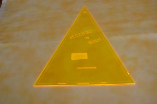 A 10inch PENNANT ACRYLIC TEMPLATE