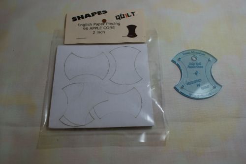 A 2 inch ACRYLIC APPLE CORE TEMPLATE