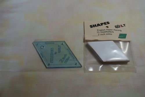 A 2 inch across ACRYLIC 60 degree DIAMOND TEMPLATE