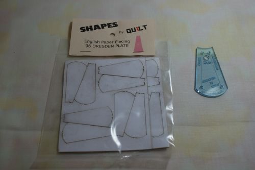 A 2 inch DRESDEN PLATE ACRYLIC TEMPLATE
