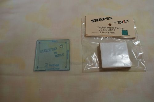 A 2 inch side SQUARE ACRYLIC TEMPLATE