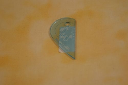 A 2 inch FINISHED ACRYLIC HEART TEMPLATE