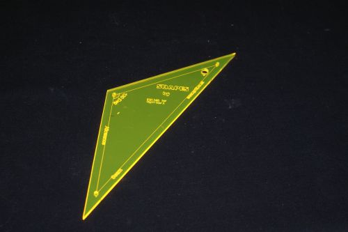 4 INCH SIDE 120 DEGREE TRIANGLE ACRYLIC TEMPLATE