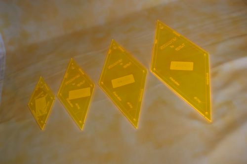 A 2 INCH SIDES 45 DEGREE DIAMOND ACRYLIC TEMPLATE