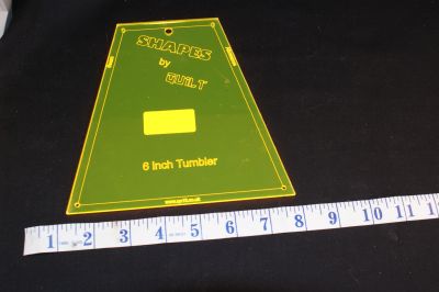 A 6 INCH FINISHED TUMBLER TEMPLATE