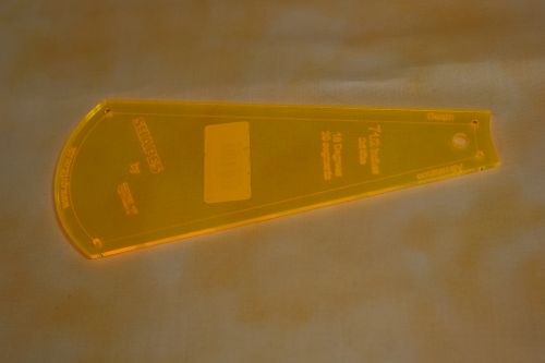 A 7 INCH DRESDEN ACRYLIC TEMPLATE