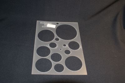 A sheet of CIRCLES from 1/4 inch to 3 inches