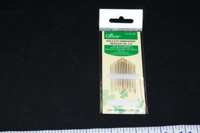 CLOVER GOLD EYE EMBROIDERY NEEDLES 3-9