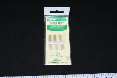 GOLD EYE SHARPS NEEDLES BY CLOVER size10