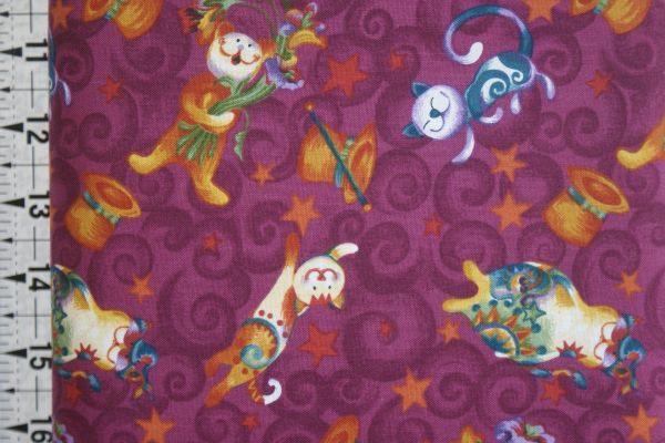 FABRIC FREEDOM B37/12 MAGIC CATS