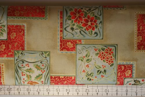 XMAS PATCHES FABRIC FREEDOM F876/1