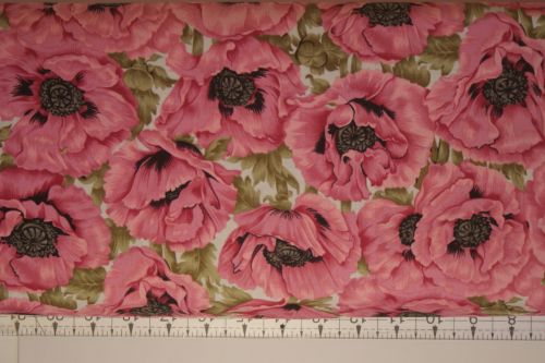 PINK POPPY FABRIC FREEDOM F949/6