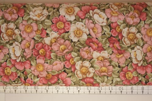 PINK DOG ROSE FABRIC FREEDOM F952/1