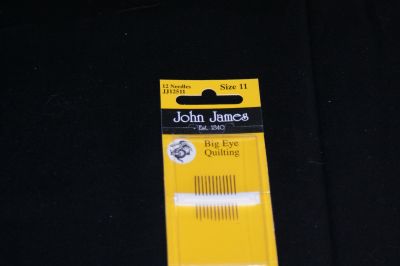 JOHN JAMES BIG EYE QUILTING NEEDLES SIZE 11