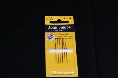 JOHN JAMES CHENILLE NEEDLES SIZE 20
