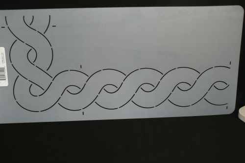 STENCIL 1009PC 3in PRETZEL CABLE