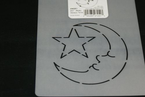 QUILTING STENCIL HW251 MOON AND STARS