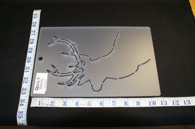 QUILTING STENCIL OF A STAGS HEAD