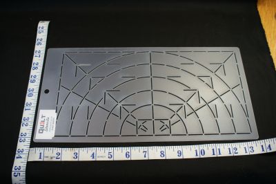 LINING UP STENCIL FOR CIRCLES AND SQUARES